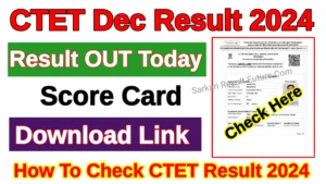 CTET Result December 2024