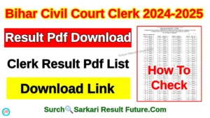 Bihar Civil Court Clerk Result 2025