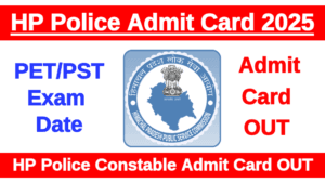 HP Police Admit Card 2025