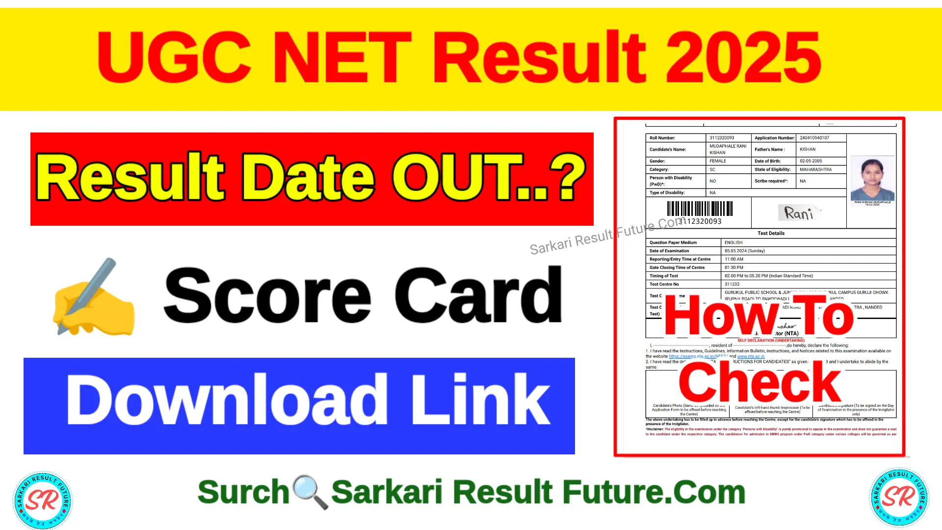 Ugc net result 2025 out cut off marks score card check now