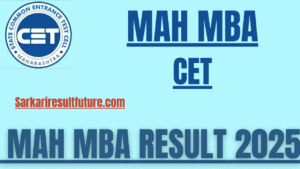 MAH MBA CET Result 2025