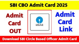 SBI CBO Admit Card 2025 Png