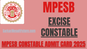 MP Excise Constable Admit Card 2025