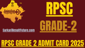 RPSC 2nd Grade Admit Card 2025