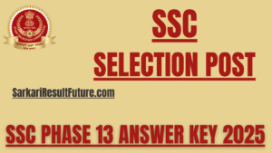 SSC Phase 13 Answer Key 2025