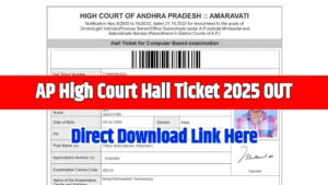 AP High Court Hall Ticket 2025
