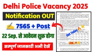 Delhi Police Constable Recruitment 2025