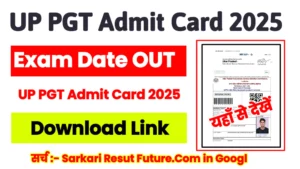 UP PGT Admit Card 2025