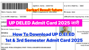 UP Deled Admit Card 2025
