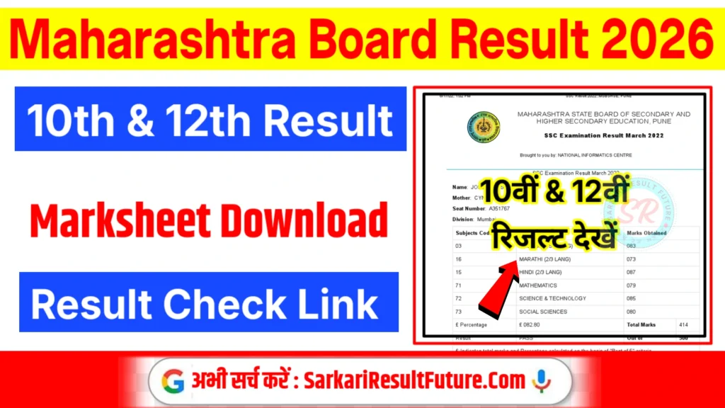 Maharashtra Board 10th 12th Result 2026